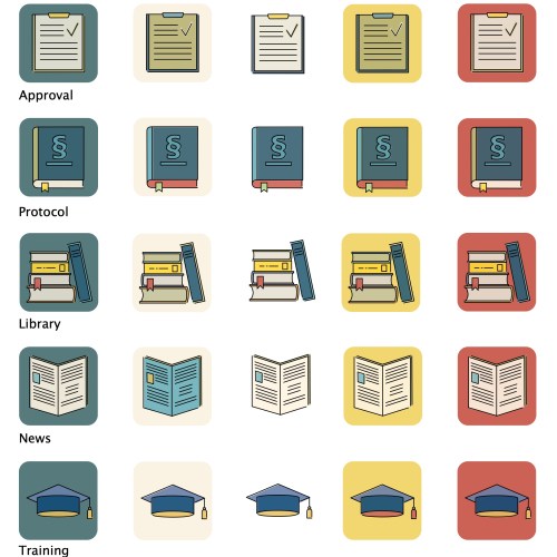 Icon overview 1 round